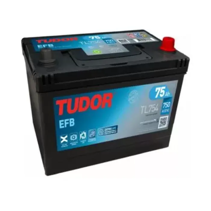 Aku 12V 75 Ah 750A Start Stop Efb D26 (270 10 173×222 ) ( Sulu) | TUDOR TL754