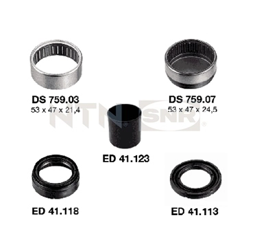 Torsiyon Tamir Takimi (Rulman Kiti) P106 Ax Saxo TU9 TU1 Motor (3 Bijon) | SNR KS55906 | OEM 513164 513164 513255 513322 513255 513322
