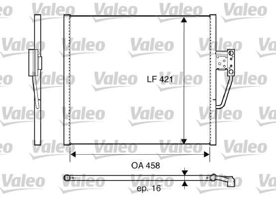 Klima Radyatoru Bmw M52 M54 M62 S62 E39 Z8-E52 96>03 | VALEO 817607 | OEM 64538378438