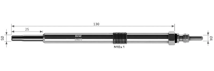 Kızdırma Bujisi 11V Nissan Interstar (X70): DCI 90 - DCI 100 - DCI 120 - DCI 150 Prımastar (X83) | OEM SV077