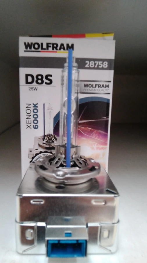 Ampul 12V D8S 25W PK32d-1 Xenon 6000K Ultraviolet Mavi Cam | OEM 28758