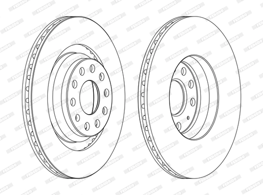 Arka Fren Aynasi Golf 5 / 6 Passat 05> Eos 06>A3 03> Scirocco 08> | FERODO DDF1503C | OEM 1K0615601N