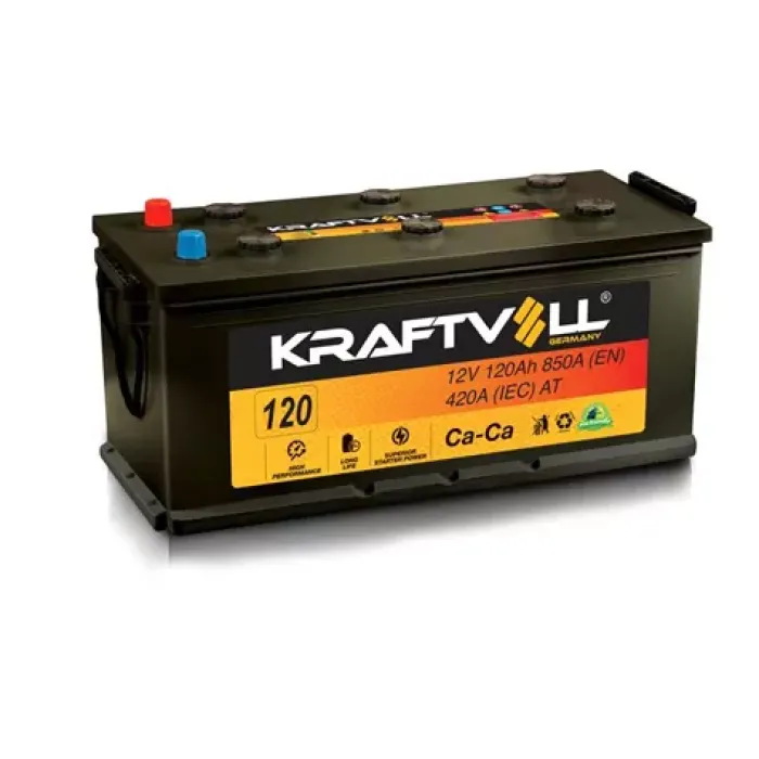 Aku 12V 120 Ah D8 (510×190×225) | KRAFTVOLL 18020002