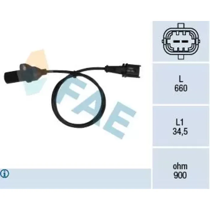 Krank Mil Devir Sensoru Palio Punto Aleba Stilo 1,2 16V | FAE 79220 | OEM 46754538 46754583