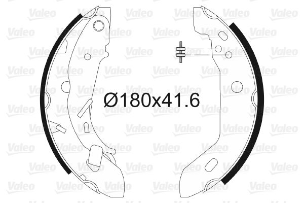 Fren Balatasi Arka (Park Freni Pabucu) A-Class W168 97>04 | VALEO 562645 | OEM A1684200320