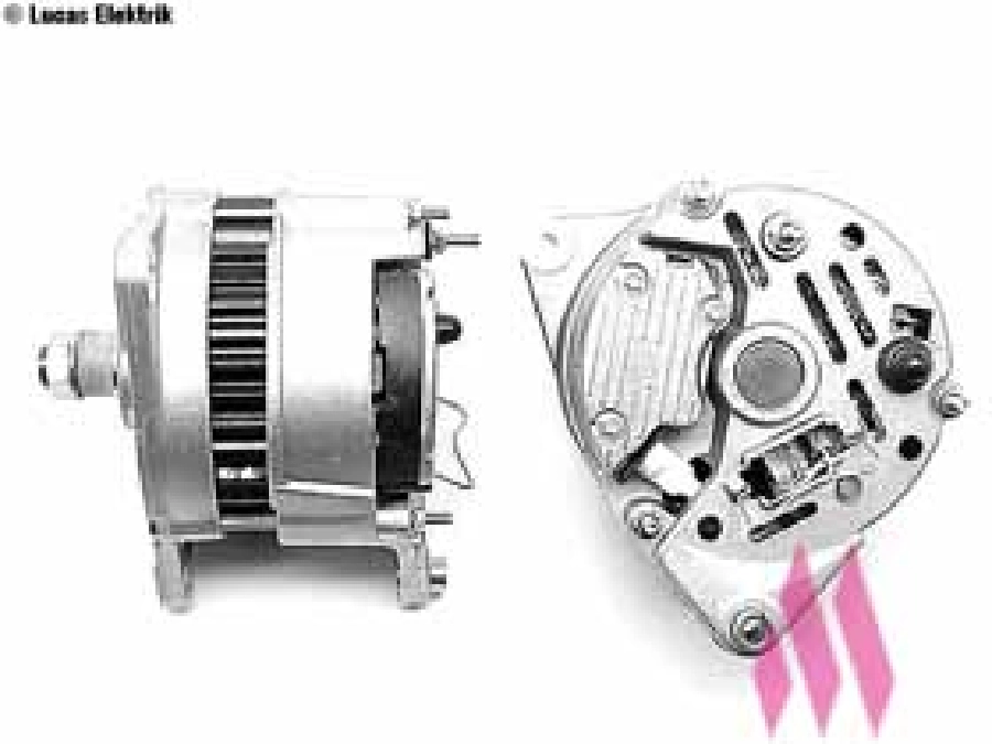 Alternatör 12V 60A Lucas Tipi Ford Escort Granada, Scorpion, Siera, New Holland, Mf, Perkins, Fatıh Kasnaksız | OEM 24145