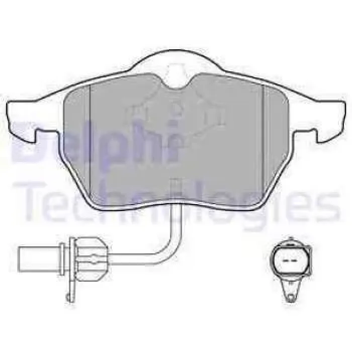 On Fren Balatasi A4 A6 1,8T 1,9TDI 95> Passat 1,8T 1,9TDI 95 00 Golf 4 1,9TDI Superb 02> Fisli | DELPHI LP1672 | OEM 4B0698151 8E0698151K