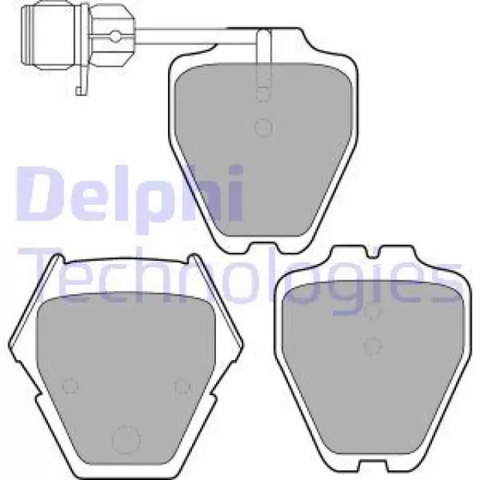 On Fren Balatasi Fisli A6 3.7 03 / 99 07 / 00 A8 2.5TDI / 2.8 / 3.3TDI / 3.7 / 4.2 W12 Quattro 04 / 96 09 / 02 | DELPHI LP1633 | OEM 4D0698151R 4D0698151AE