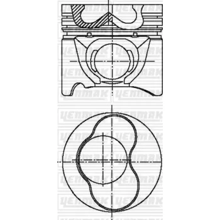 Piston+Segman (79,51mm Std 1 2 Pistonlar) Bora Caddy II Golf III IV Beetle Passat Polo / Classic Sharan Vento A80 A3 A4 A6 Alhambra Cordoba Ibiza Inca Leon Toledo Octavia 1,9TDI Aey 1Z Aff Afn Agd Agr Ahf Ahh Ahu Ale Asv Alh Avg | YENMAK