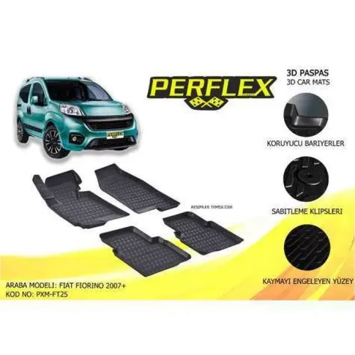 Paspas 3D Havuzlu 10-Mat Fiorino 07> | PERFLEX PXM-FT25