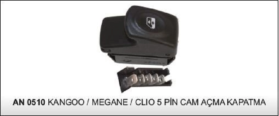 Cam Anahtarı Clio Kangoo Megane Logan Arka Gri 5 Pin 7700838099 | OEM RCWA442