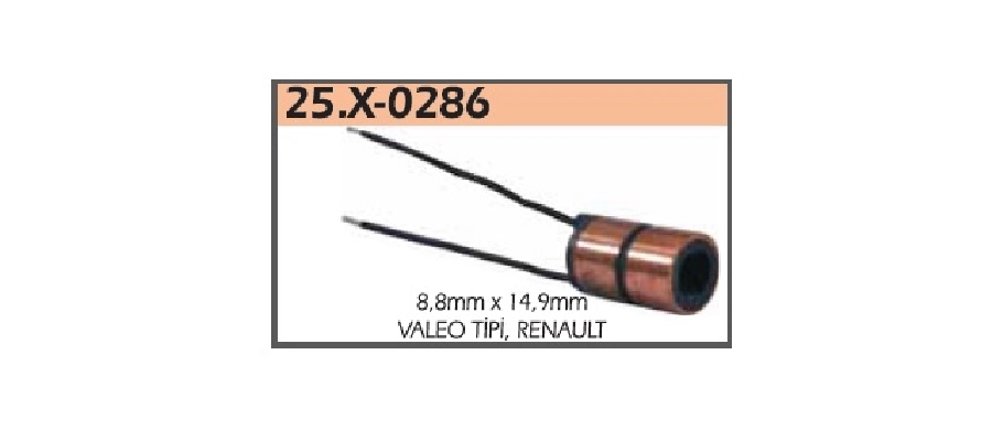 Rotor Bakırı Valeo Tip, Renault, 8,8MM X 14,9MM | OEM 25.X-0286