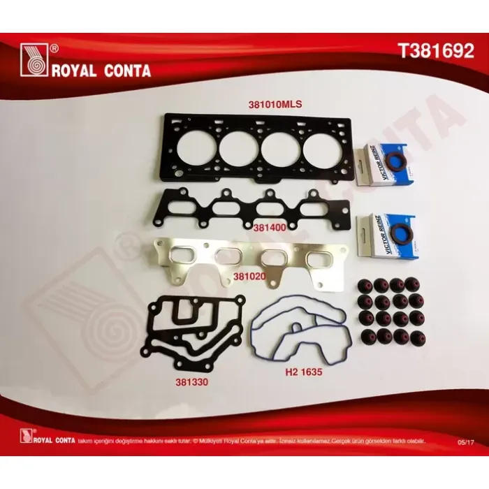 Ust Takim Contasi Rainz Keceli / Subap Lastikli Clio Megane Laguna 1,4 16V K7M 1,6 16V K7J | ROYAL T381692 | OEM 7701471886 7701471886 7701471361 7701474372 7701471361 7701474372