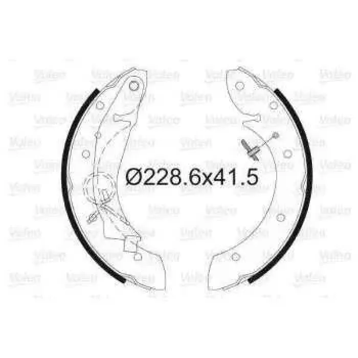Arka Fren Balatasi (Pabuclu) Partner Berlingo (97 08) Megane Scenic 98> | VALEO 562634 | OEM 1610091280 1610091280 4241H6 4241J8 4241H6 4241J8