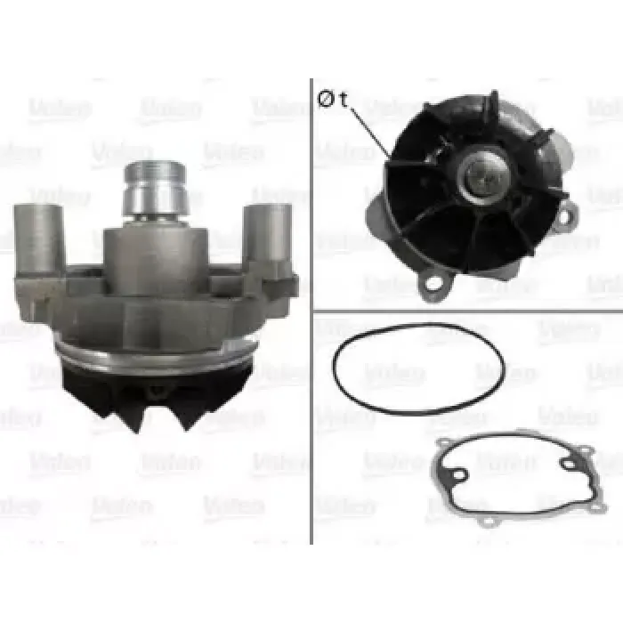 Devirdaim Su Pompasi Master 2,5DCI Movano 2,5DCI Laguna 2,2 DCI Trafic Box 2,5 DCI | VALEO 506709 | OEM 7701472625 7701472625 7701474190 8200129206 7701474190 8200129206