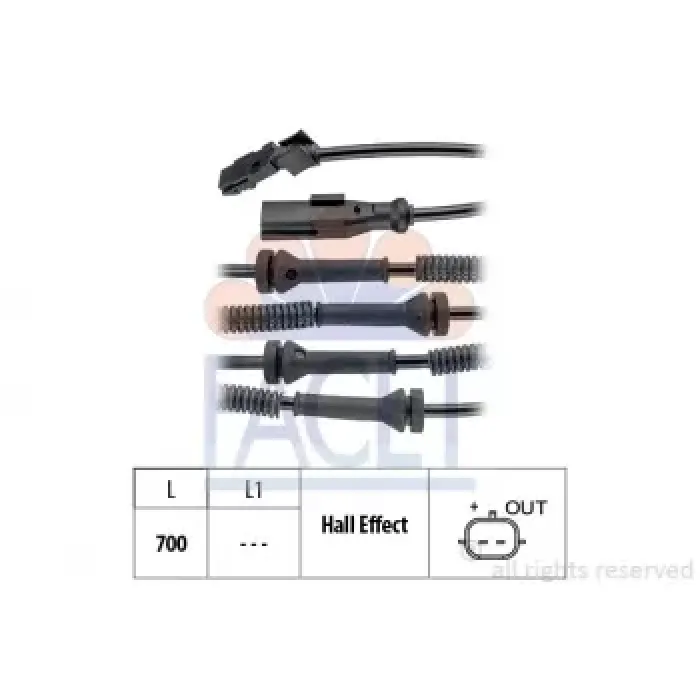 On ABS (Kablosu) Sensoru Trafic 2 | FACET 21.0146 | OEM 479102845R