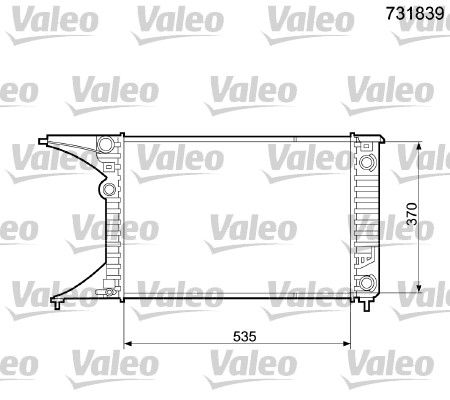 Radyator Opel Omega B | VALEO 731839 | OEM 52463043 6302008 52463044