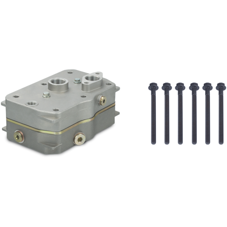 Kompresor Silindir Kapağı Komple DAF XF95 95XF F95 CF85 2 CF75 CF85 Çift Silindir Euro 2 3 | A-TECH 226.01.1200 | OEM 1743267 160610 RK01171 9115049212 9115049222