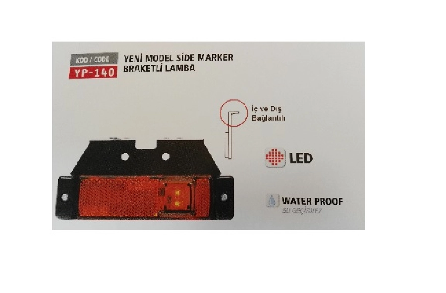 Side Marker Lamba Braketli Sarı | OEM YP140S