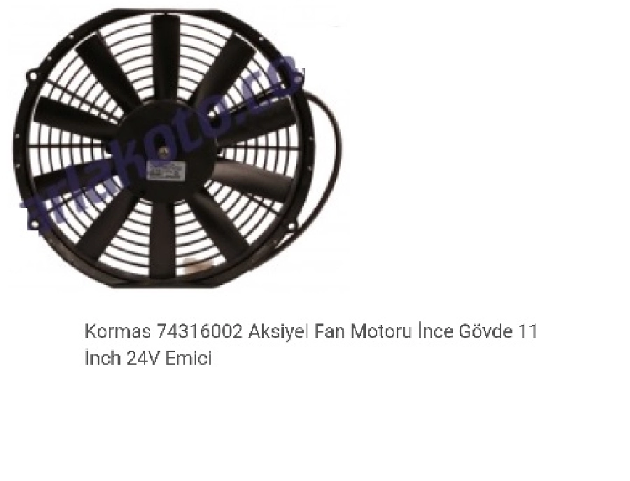 11'' Komple Yassı İnce Emici Aksiyel Fan ( 10 Kanat) 5702111240002 24V | OEM 5702111240002