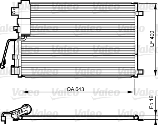 Klima Radyatoru Nissan Qashqai 1,5 DCI 2007 2013 | VALEO 814009 | OEM 92100JD500 92100JD500 92100JD51A 92100JD51A