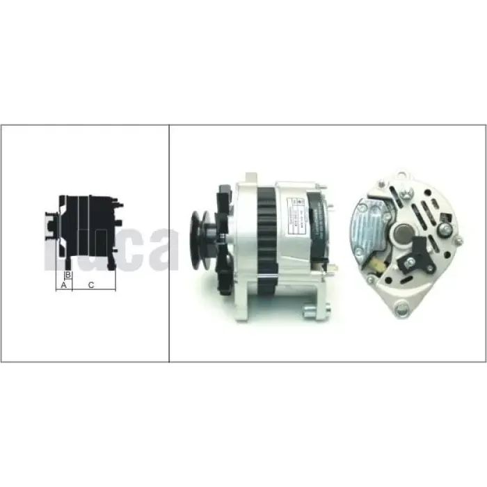 Alternator A127 12 65A Tumosan | LUCAS 619 204 22