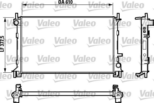 Motor Su Radyatoru Focus 1,6 16V / 2,0 16V (98 04) Otomatik Sanziman Olcu: (600 X 367×27) | VALEO 735046 | OEM 1061180 1061180 1061188 1079157 1061188 1079157