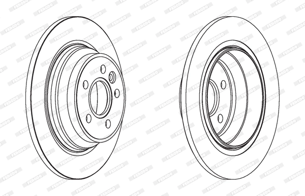 Arka Fren Disk Aynasi Volvo / V70 3 D4 13> S80 2 / 2.0 / 3.2 / 2.0TDI 08> XC70 06> | FERODO DDF1719 | OEM 30769058