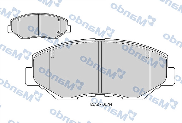 On Fren Balatasi Honda Civic 10 Fc Kasa 1.6 2016-> Crv 2002-2006 Accord CL7 CL8 2003-> | MANDO MBF015004 | OEM 45022S9AA00