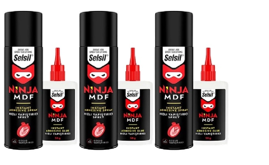 Yapıştırıcı Kit Mdf 50gr + Aktivatörlü 200ml ( Hızlı Yapıştırıcı ) Ninja | OEM 01180