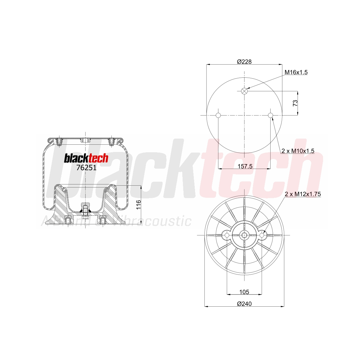 Körük Komple Plastik Pistonlu | OEM 1314903
