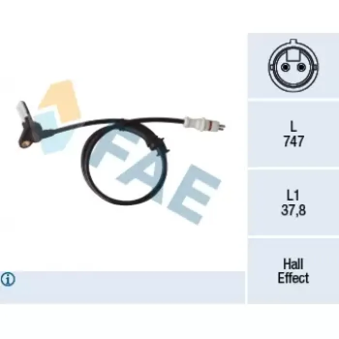 ABS Sensor Kablo Arka Sag Kangoo | FAE 78413 | OEM 60 40 004 809