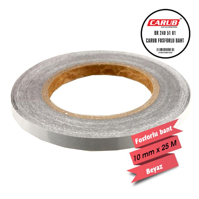 Carub Fosforlu Bant Beyaz 1 900 X 25 Mt