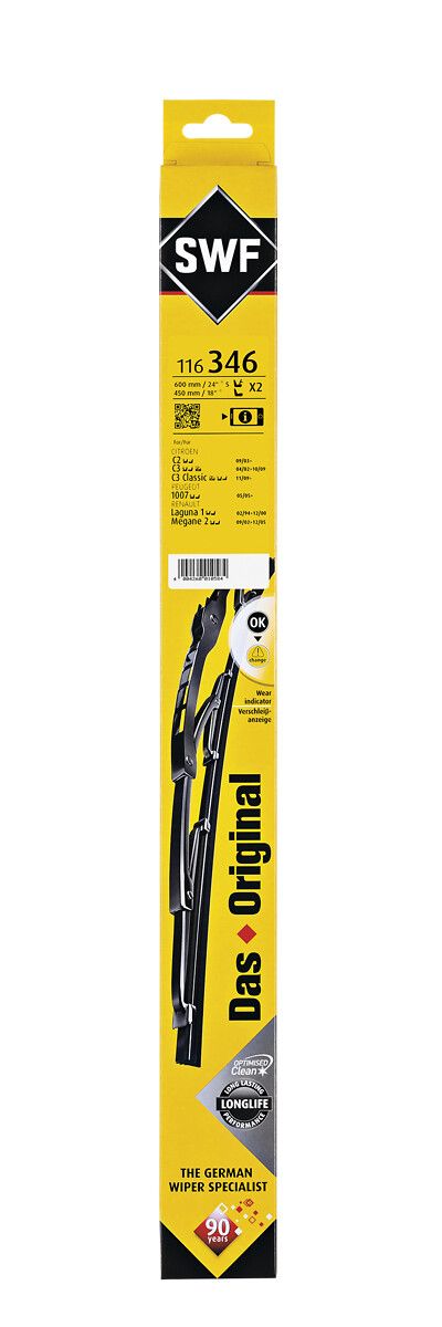 Silecek Supurgesi 600 / 450MM C2 C3 (Swf) | VALEO 116346 | OEM 6426NF 6426NF 6426NH 6426NH