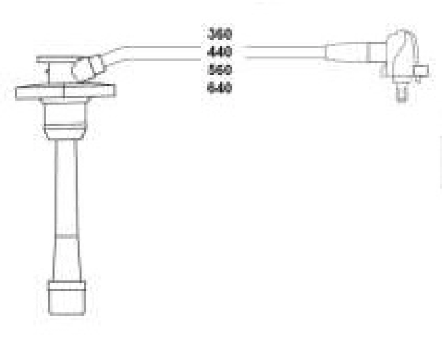 Buji Kablo Takımı Toyota Corolla 1.6 AE101 Enj 93-02 93-00 90919-22327 | OEM HBK.3670