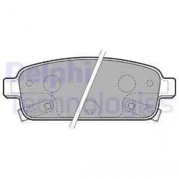 Arka Fren Balatasi Astra J Cruze Mokka | DELPHI LP2167 | OEM 542040