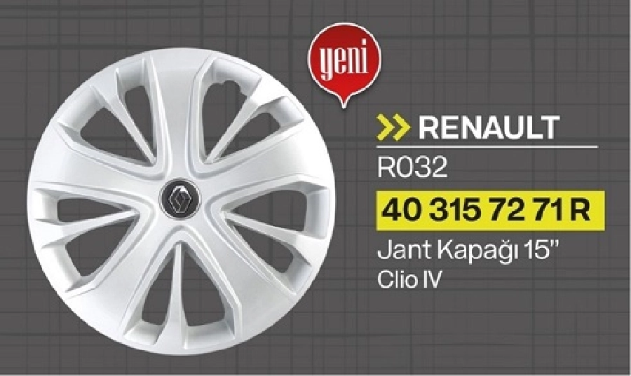 Jant Kap 15J (Ad) - Clio 4 403157271R
