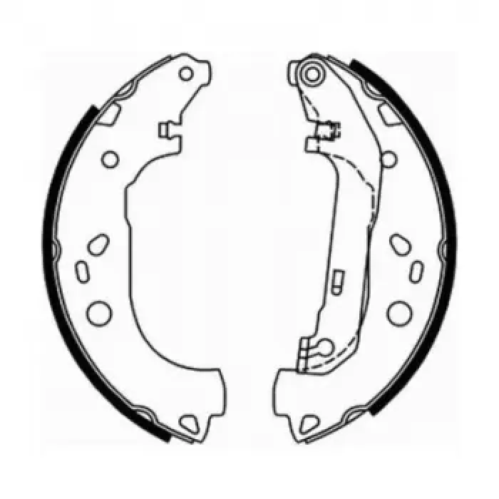 Arka Fren Balatasi Pabuc Connect 1.8TDCI 02>13 | BRAXIS AC0037 | OEM 2T14 2200 AC T123809 T123809