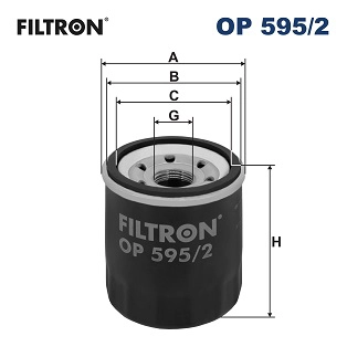 Yag Filtresi Accent Blue 1.4 Benzinli 2012-> I20 1.2 Benzinli 2012-> I10 Benzinli 2012-> Rio - Cerato 1.2 Benzinli 2011-> Carisma | FILTRON OP 595/2 | OEM 26300-02502