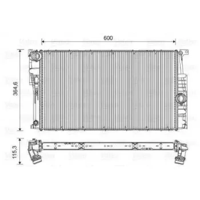 Motor Su Radyatoru OTM/SANZ Bmw N47 N13 B47 F30 F20 F22 F32 F34 F36 | VALEO 735453 | OEM 17117600516 17117600516 17118672102 17118672102