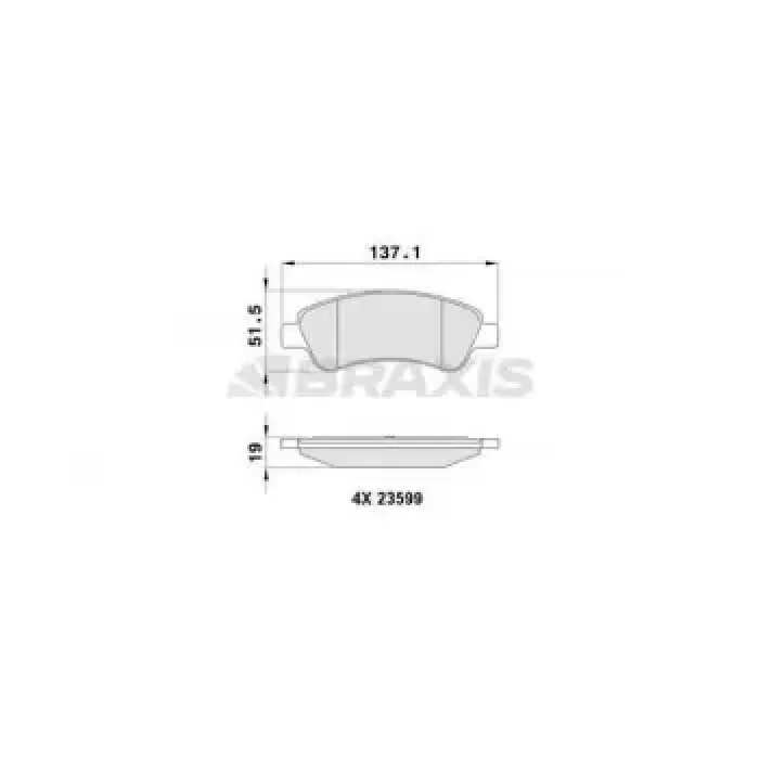 On Fren Balatasi Berlingo II Partner II P1007 C2 C3 II C4 Xsara Picasso P207 C3 III DS3 C3 Picasso P301 Celysee P208 P2008 C4 Cactus / (Arka Fren Balatasi Ducato III Boxer III Jumper III 2.2HDI 100 Multijet 2.3JTD 120 Multijet 3.0JTD 160 Multijet 07