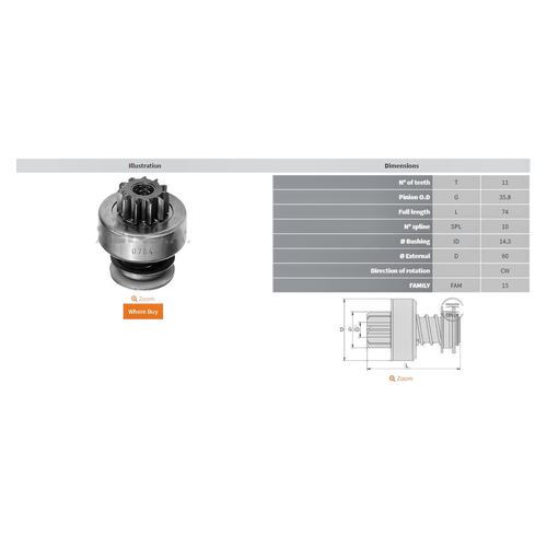 Mars Dislisi 11 Dis Khd F2 L1011 Magirus Atlas Copco | ZEN 0764 | OEM 2006209465