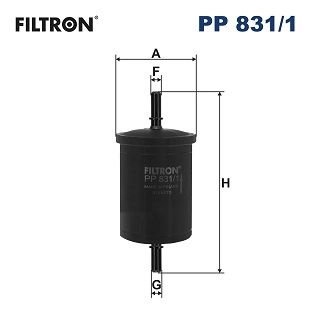 Benzin Filtresi P106 P206 P307 P407 P308 P508 P207 P3008 C2 C3 C4 C5CLIO Megane Laguna Duster Sandero Logan Solenza 1,4 / 1,6 / 1,8 / 2,0 16V Navara D40 3,0DT 10> / Qashqai 1,5DT 06> | FILTRON PP831/1 | OEM 7701068107