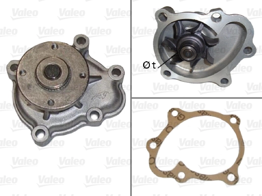 Devirdaim Su Pompasi Corsa B Astra F Vectra A Vectra B 17D X17D X17TD | VALEO 506481 | OEM 1334069 1334115 6334008 6334038