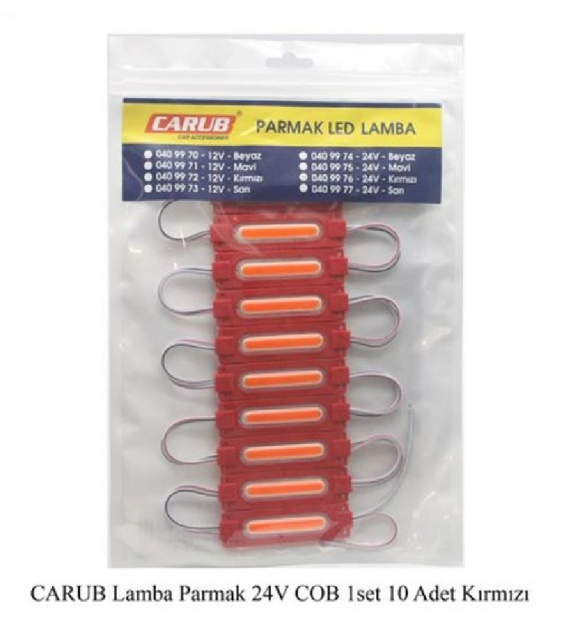 Lamba Parmak 24V COB 1SET 10 Adet Kırmızı | OEM BR0409976