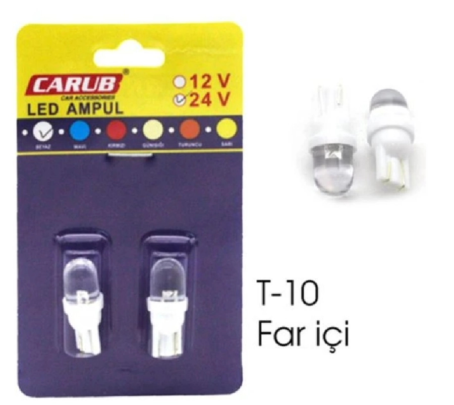 Ampul 24V T-10 LED Fariçi Beyaz | OEM BR0400508