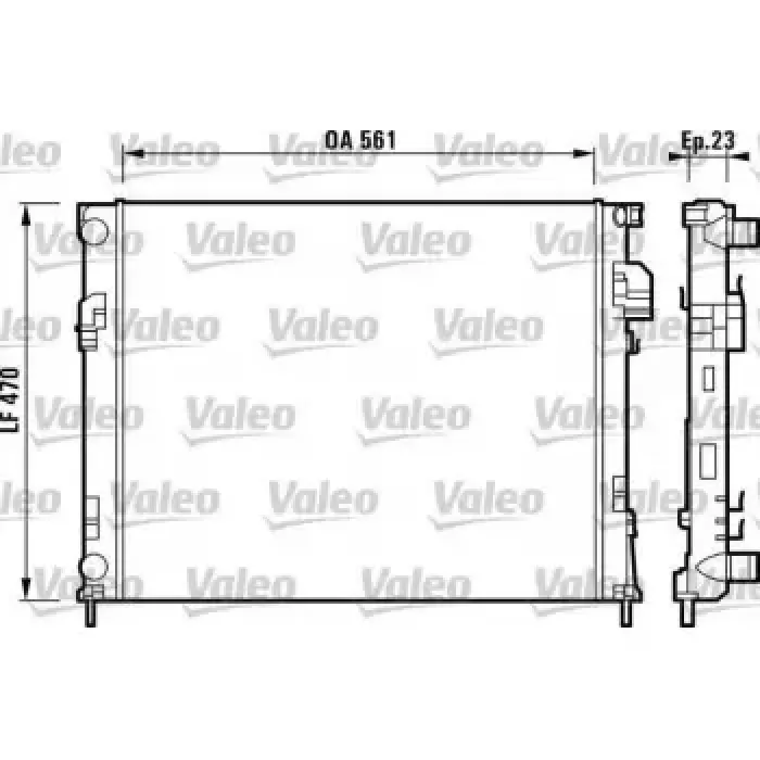 Motor Radyator Vivaro Trafic F4R 1,9D / 1,9DTI 01> | VALEO 732853 | OEM 2140000QAN 2140000QAN 4414161 8200073817 4414161 8200073817