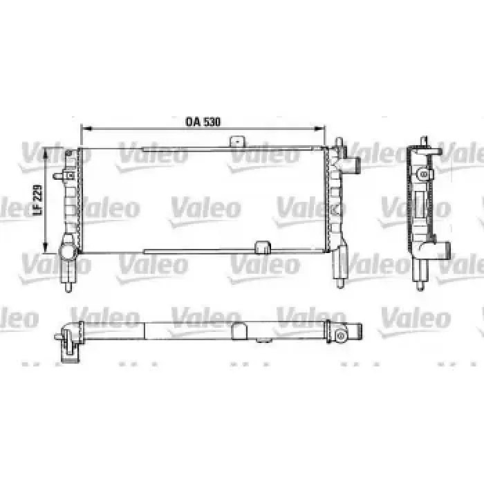 Motor Su Radyatoru Corsa A 1.2 1.4 82>93 Klimasiz (MT) [Mekanik] [34MM] | VALEO 883920 | OEM 1300016 1300016 1302016 1302016