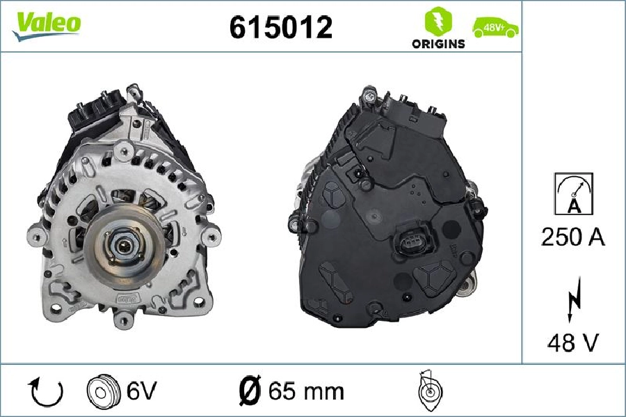 Alternatör 48V 250A Golf-VW-Seat-Audi-Cupra Hybrıt Modeller | OEM 615012