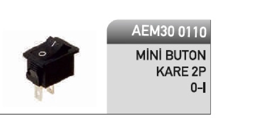 Mini Anahtar Kare 2 Pin AN110 | OEM AEM300110